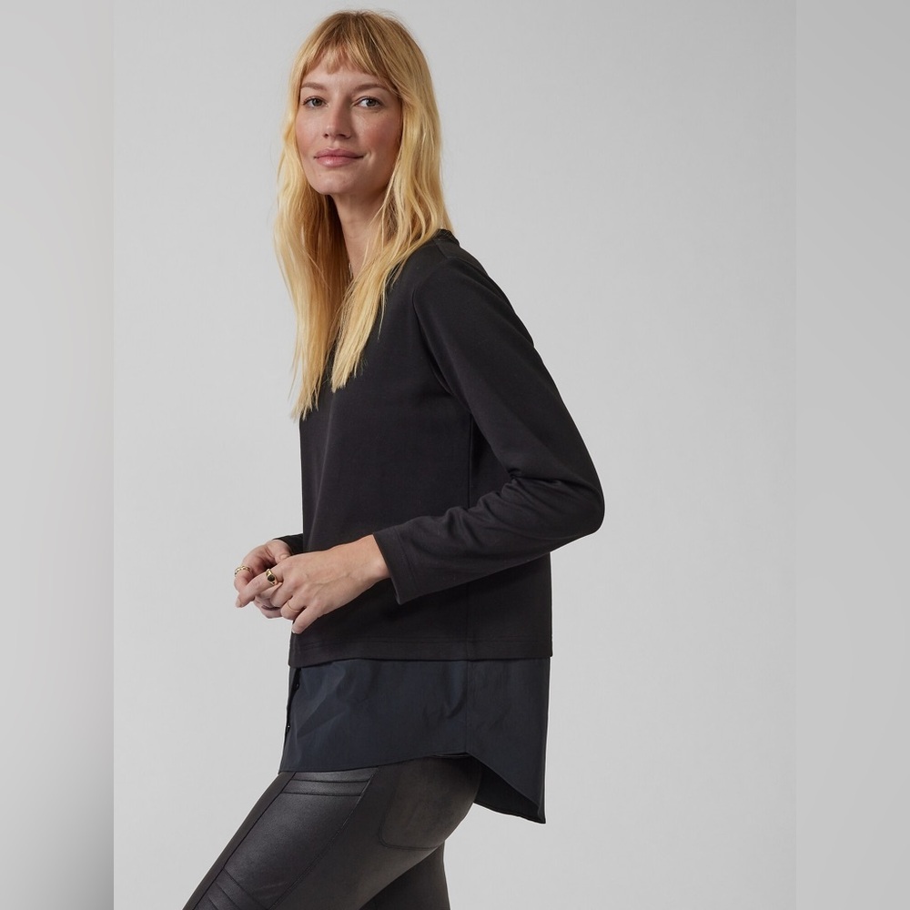 Athleta Gallery Top 2.0 Layered Sweater Small‎